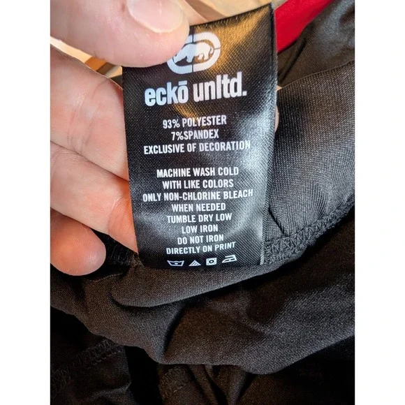 NWT ECKO UNLTD. Men's Streetwear Grey Red Athletic Shorts Men's Medium READ - Picture 14 of 14